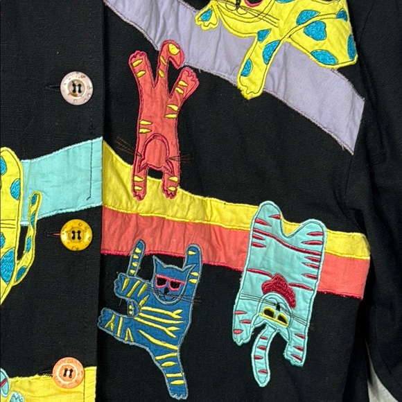 Colorful Crazy Cat Pattern‎ Jacket - Picture 4 of 8